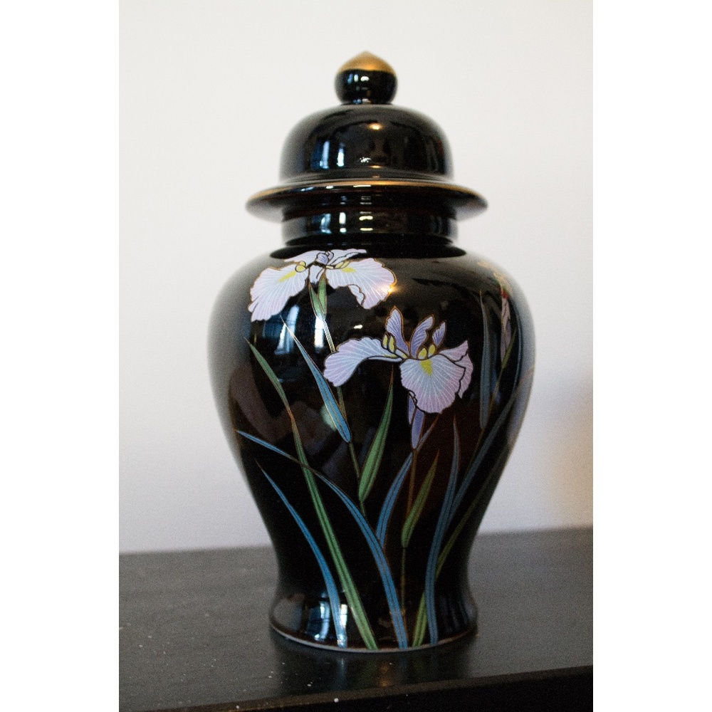 Pastel & Black Japanese Ginger Jar